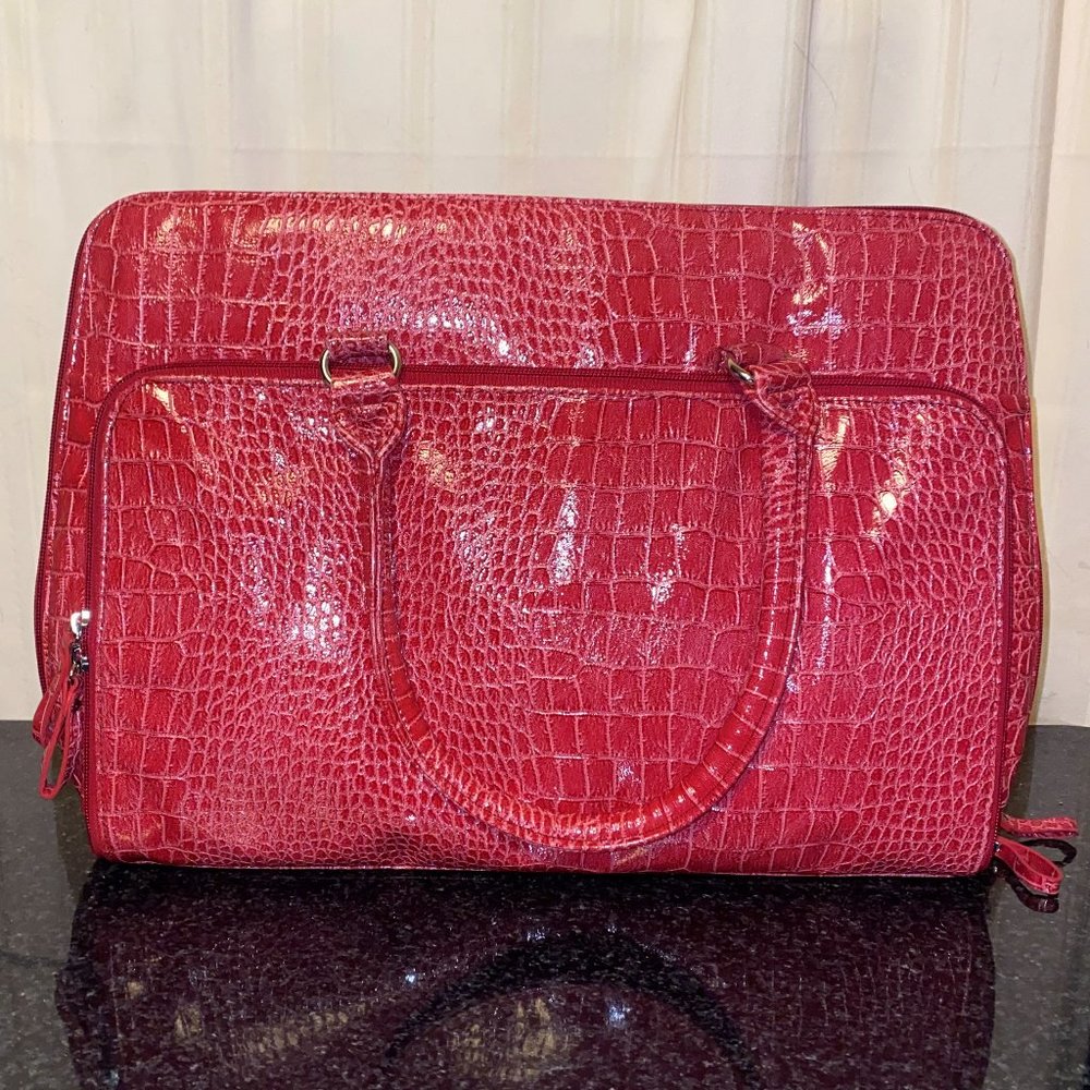 Crocodile Print Laptop Bag